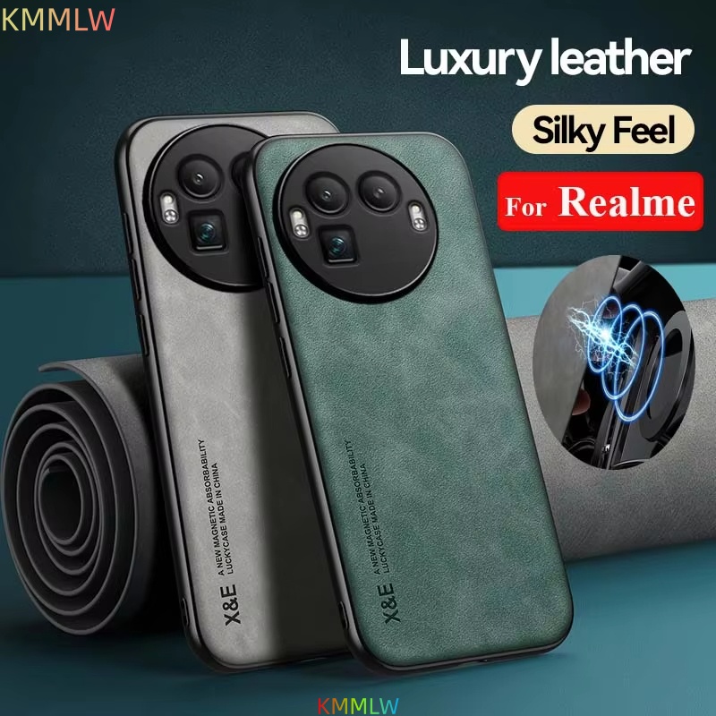 Car Phone Holder - 耐衝撃ケース Realme GT8 Pro 保護カバー磁気カーホルダー電話 Coque