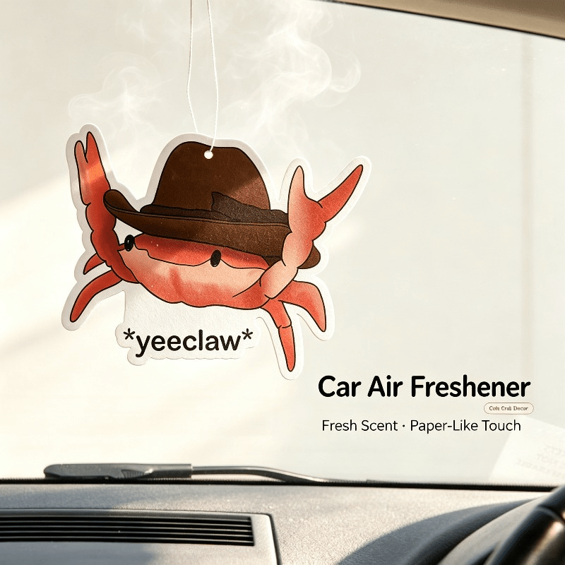 Car Air Freshener - 車用芳香剤 カウボーイハット カニ メム ハンギングフレグランスカード 車内バックミラーオーナメント