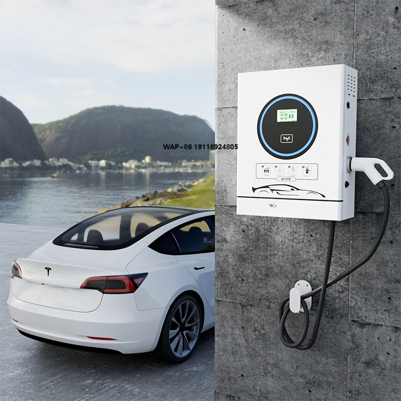 Car Charger - OEM 7-22kw ACウォールボックスEV車充電パイル（タイプ1またはタイプ2プラグ付き）床置き型充電ステーションEV充電器