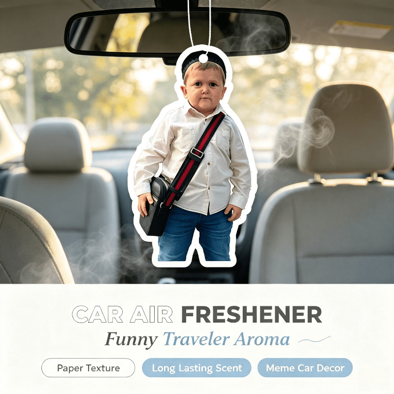 Car Air Freshener - 車用芳香剤 面白い旅行キッズミーム 車内リアビューミラー用吊り下げ式香りカード 装飾品ギフト