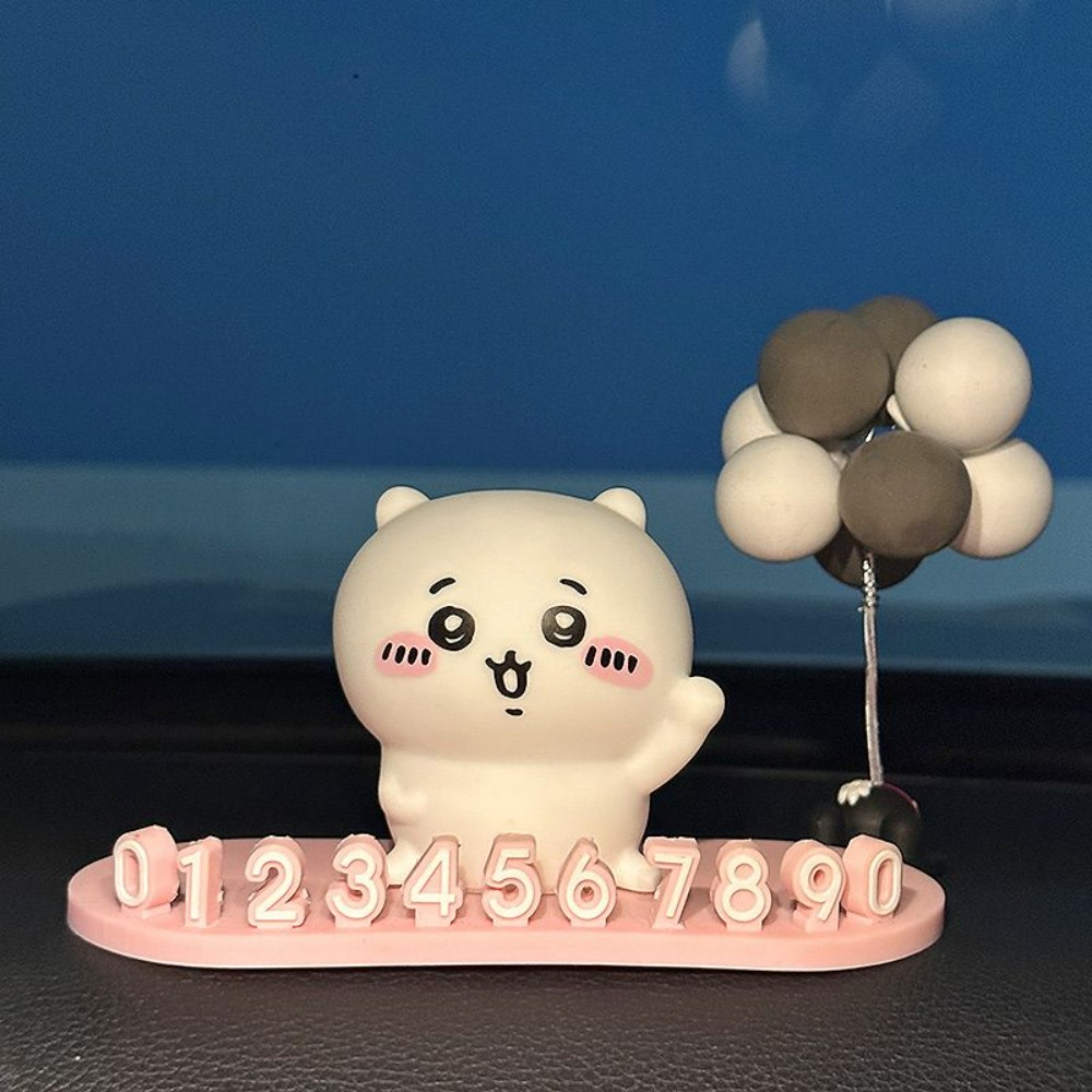 Car Accessories Japanese - 2026年新作 ちいかわ パーキングナンバープレート 仮設 車内装飾品 携帯用