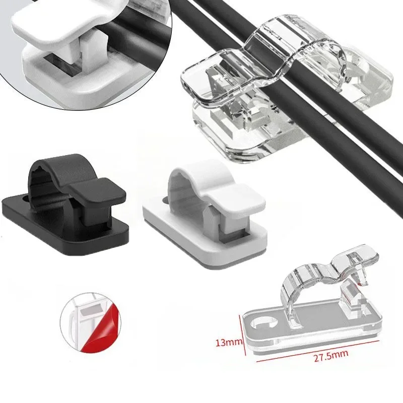 10/50個入り 粘着式ケーブルクリップ コード管理 ワイヤ - Car Cable Organizer のレビューと価格