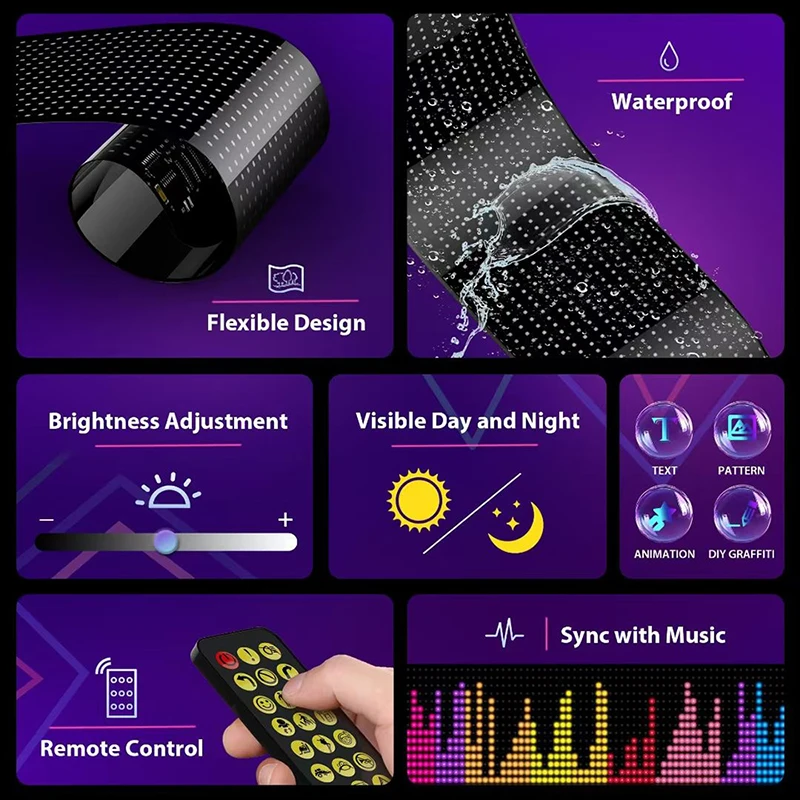 LEDディスプレイ トラックアイ カーサイン Bluetoo - Car Led Light のレビューと価格