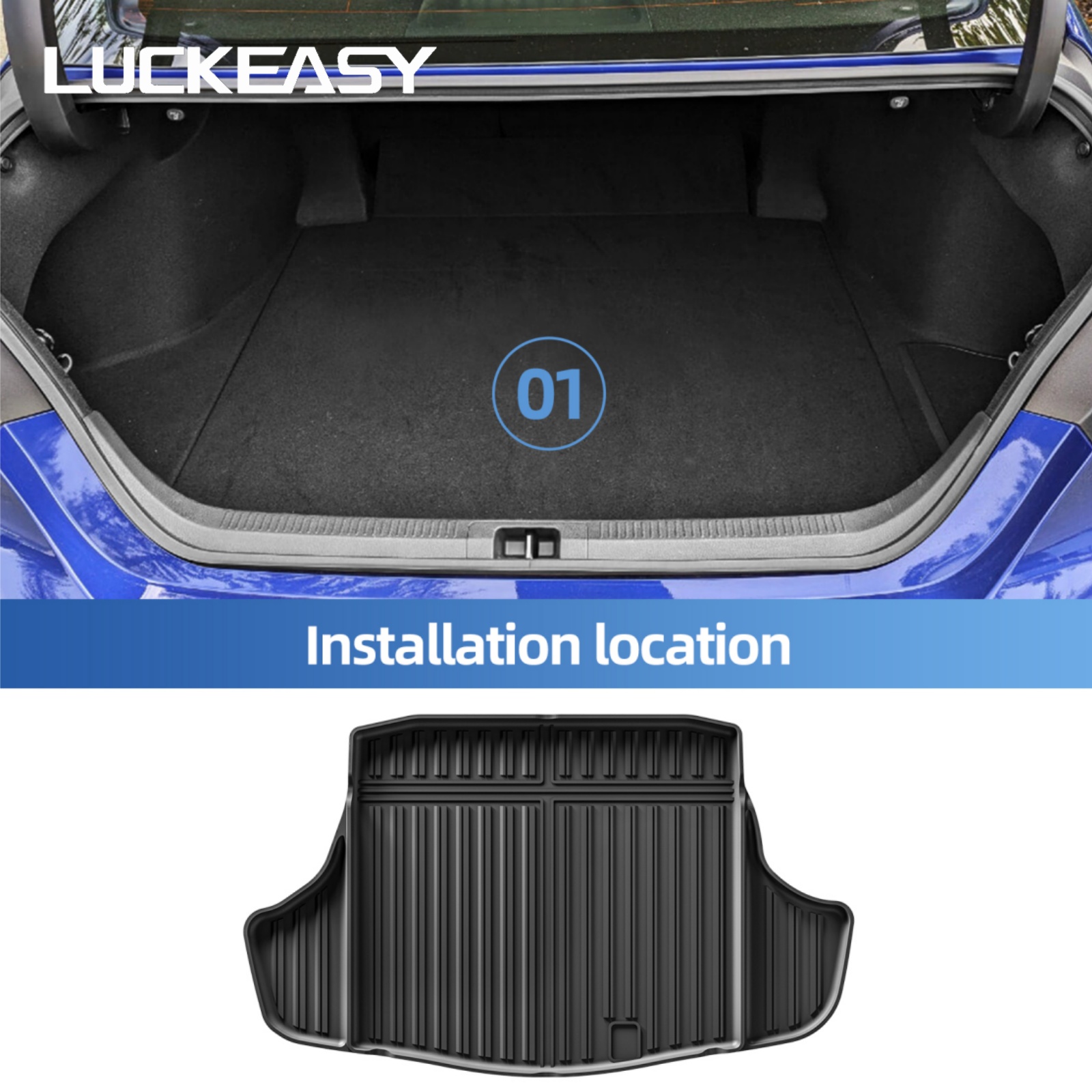 LUCKEASY 右ハンドル用 トヨタ カムリ XV70 ハ - Car Floor Mat のレビューと価格