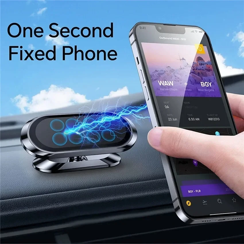 360 °   マグネット式車載スマホホルダー 磁石 スマー - Car Phone Holder のレビューと価格