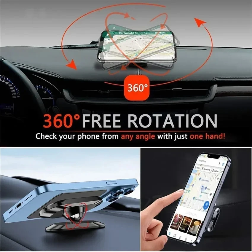 360 °   マグネット式車載スマホホルダー 磁石 スマー - Car Phone Holder のレビューと価格