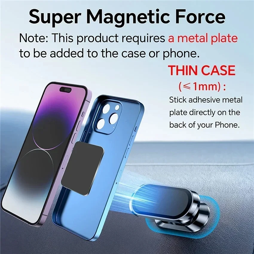360 °   マグネット式車載スマホホルダー 磁石 スマー - Car Phone Holder のレビューと価格