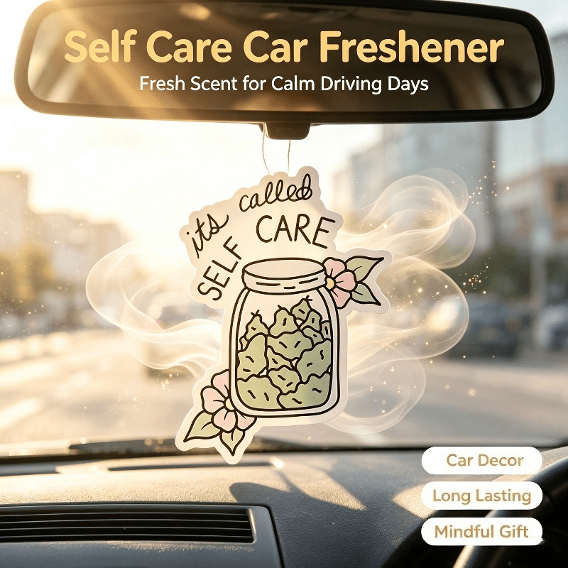 車用芳香剤セルフケアジャー 花柄プリント 吊り下げ式芳香カー - Car Air Freshener のレビューと価格