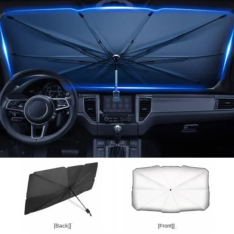 車のサンシェードプロテクターパラソル車のフロントウィンドウサ - Windshield Sun Shade のレビューと価格