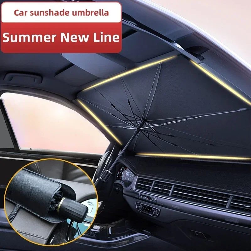 車のサンシェードプロテクターパラソル車のフロントウィンドウサ - Windshield Sun Shade のレビューと価格
