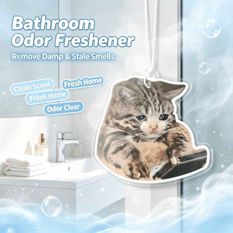 車用芳香剤「泣き顔のタビー猫」吊り下げ式芳香カード、車内装飾 - Car Air Freshener のレビューと価格