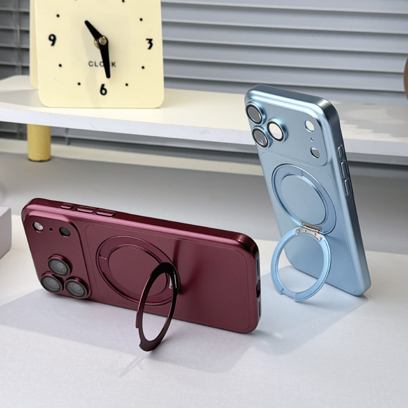 360 °   回転式金属製車載ホルダーリング付きマグセーフ - Car Phone Holder のレビューと価格