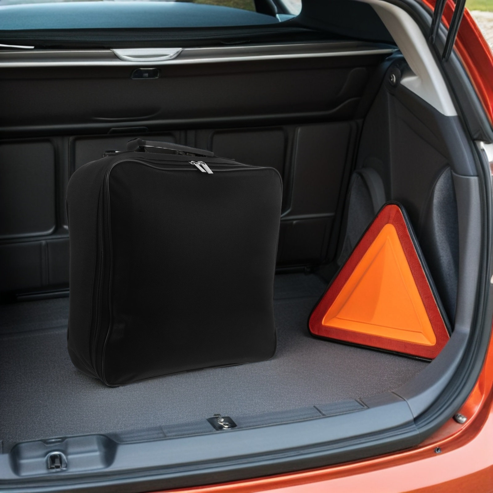 頑丈な防水仕様のEVケーブルバッグ。持ち運び可能な電気自動車 - Car Cable Organizer のレビューと価格