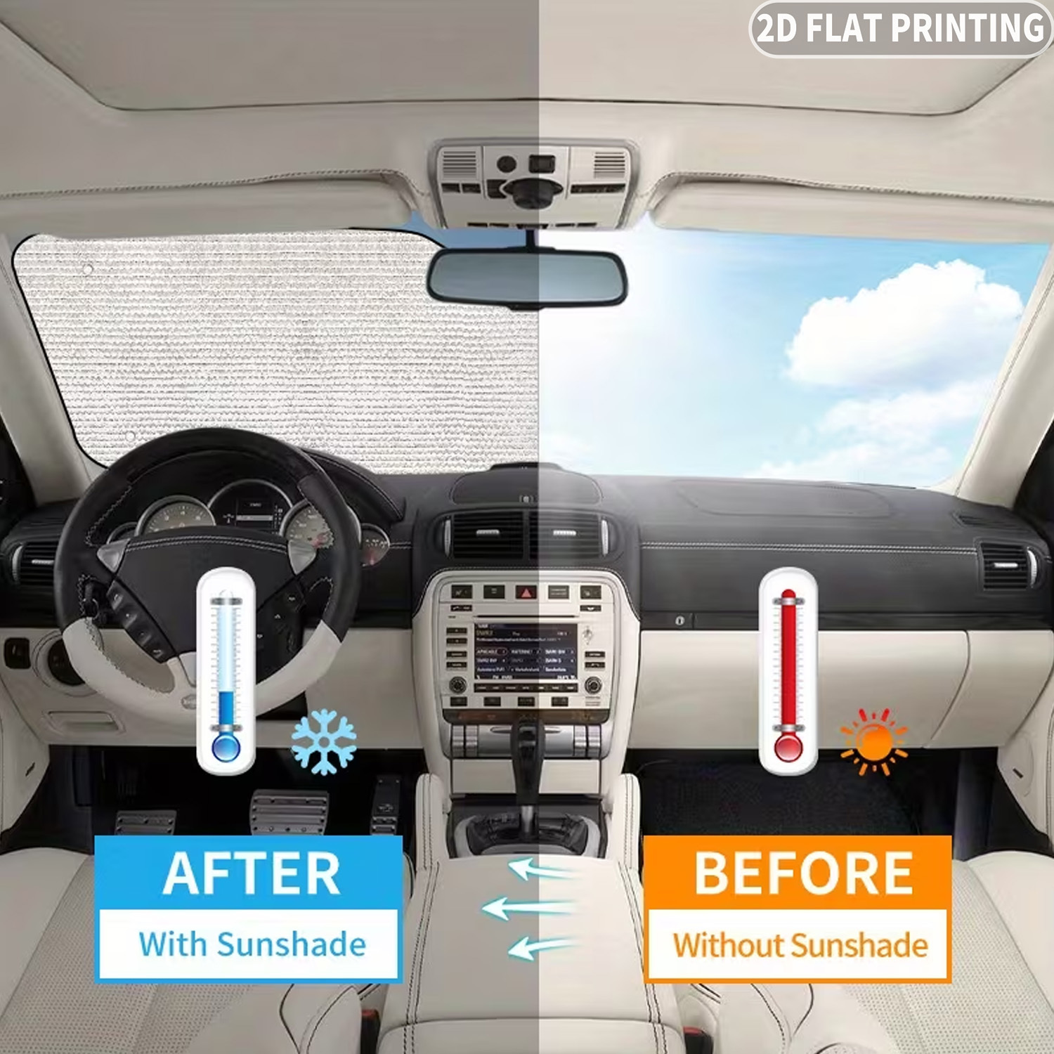 1個入りユニバーサルカーウィンドシールドサンシェード、ハッピ - Windshield Sun Shade のレビューと価格