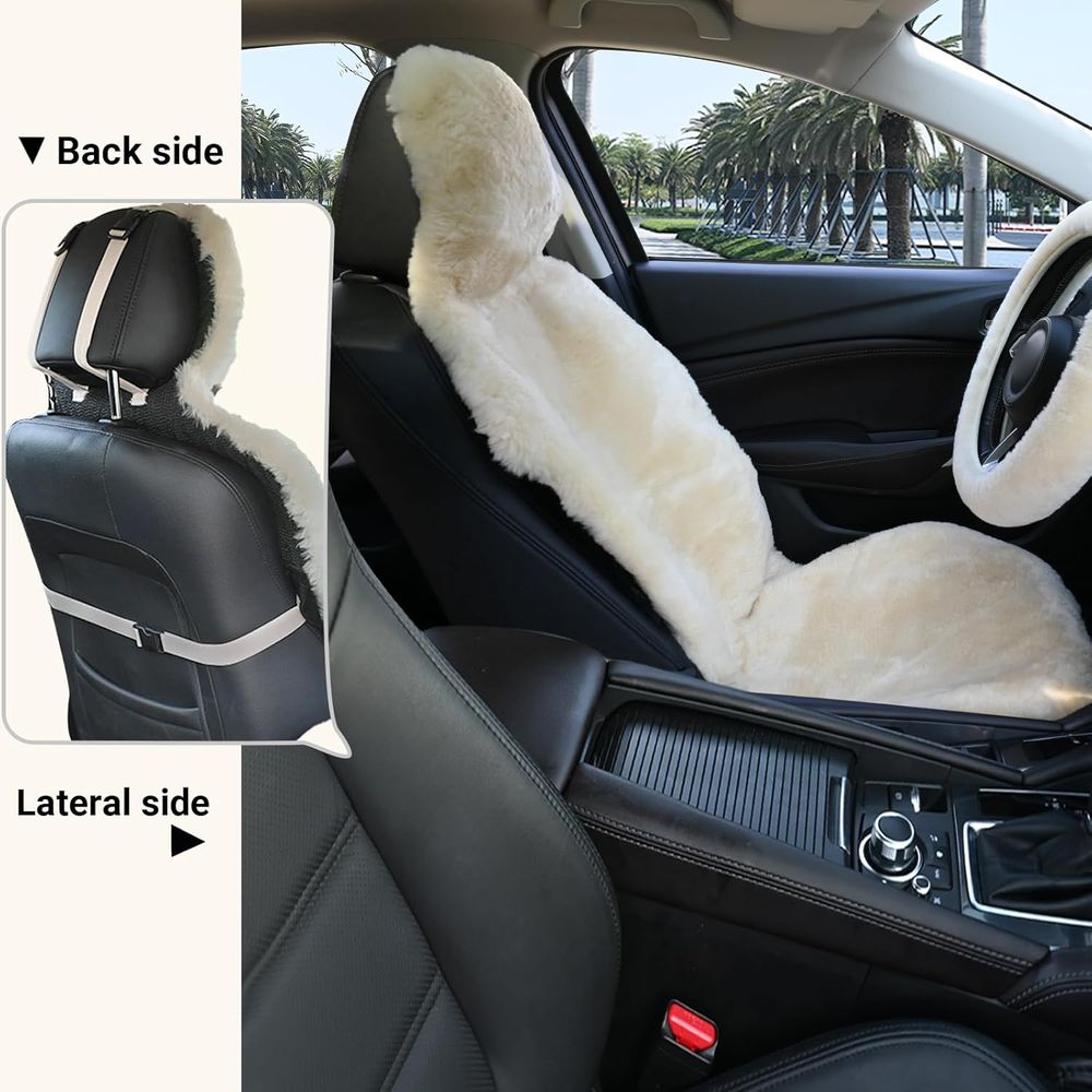 Aegisカバー プレミアムシープスキンカーシートカバー フ - Car Seat Cover のレビューと価格